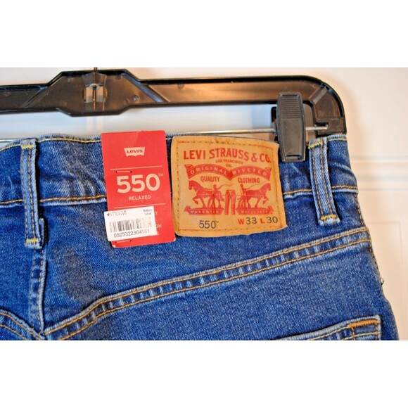 NWT Levi's 550 Men's Relaxed 2-Way Comfort Stretch Jeans Med Wash Size 33x30 - Picture 7 of 8